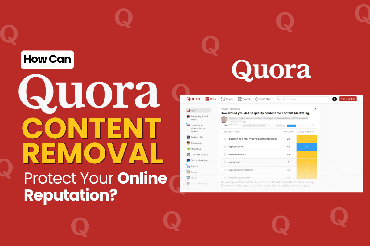 Quora content removal